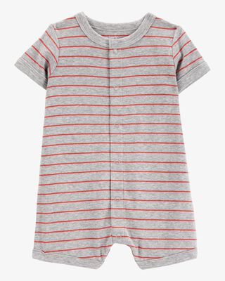 Product image 1 of Baby Crab Striped Cotton Blend Short-Sleeve Romper