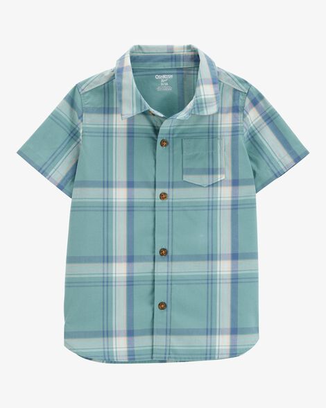  Product image 1 of Toddler Short-Sleeve Plaid Button-Front Shirt