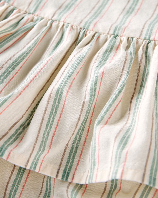 Product image 2 of Baby Striped Sunsuit Made with Organic Cotton and Linen Blend