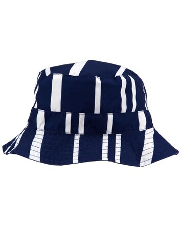 Toddler Striped Reversible Swim Bucket Hat