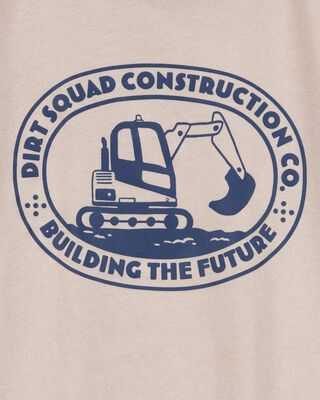 Product image 2 of Toddler Construction Short-Sleeve Graphic Tee - Tan