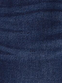 Dark wash - Toddler Knit-Like Denim Drawstring Jeans, Selected