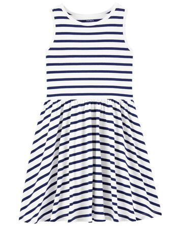 Kid Striped Twirl Dress