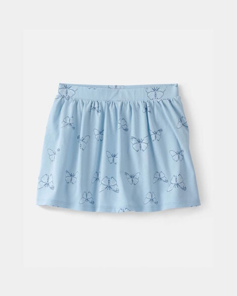 girls butterfly skort - blue