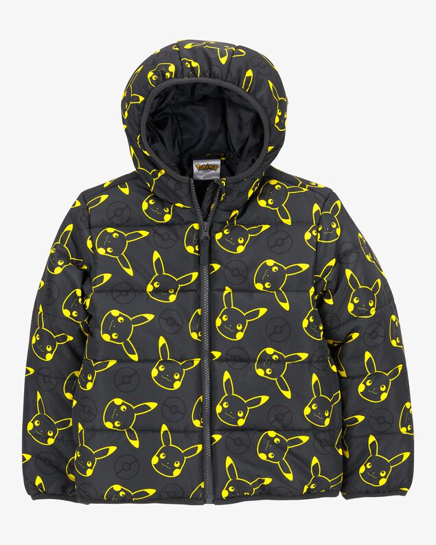 Product image 1 of Kid Pikachu Pokémon Puffer Jacket - Black