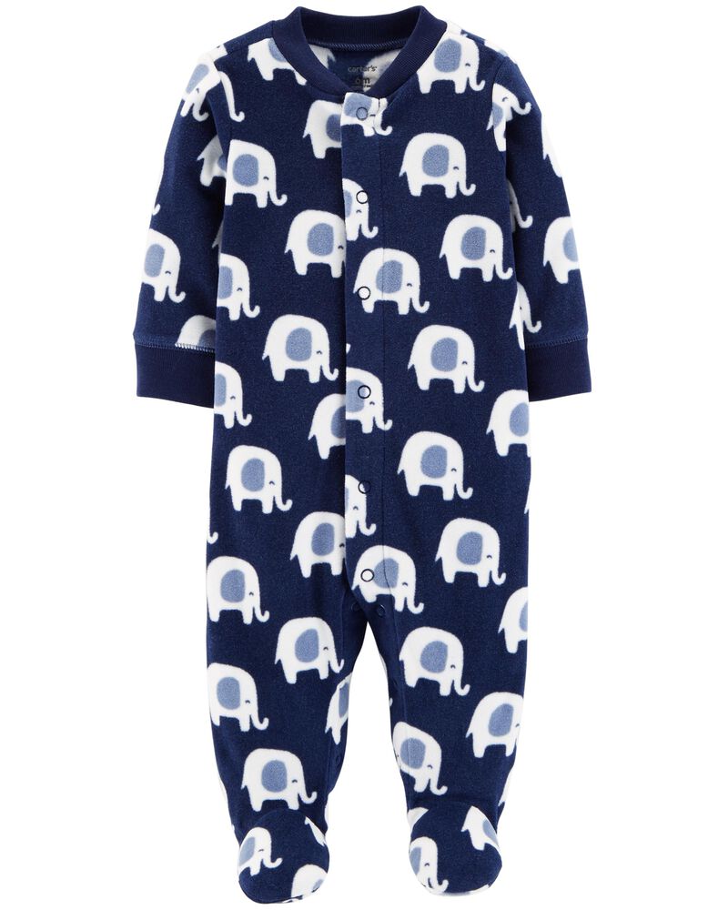 Elephant SnapUp Fleece Sleep & Play