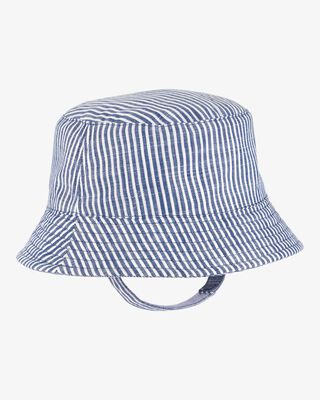 Product image 1 of Baby Linen Chambray Sun Hat - Denim