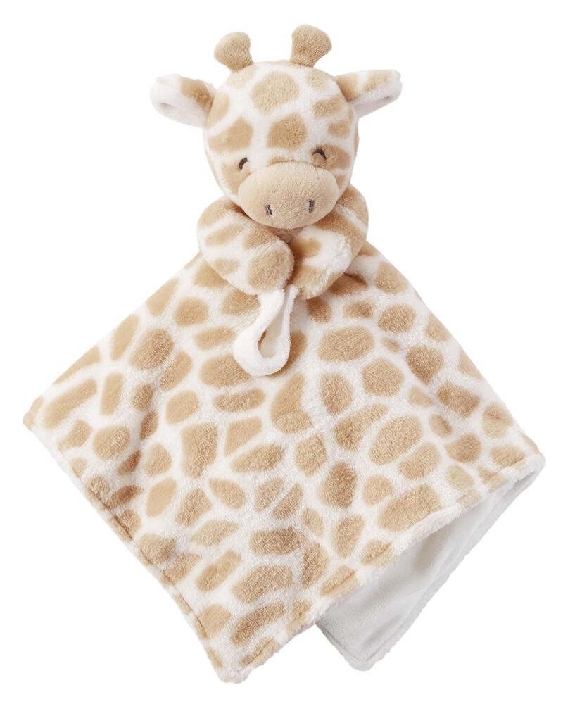 carter's giraffe plush security blanket with pacifier clip