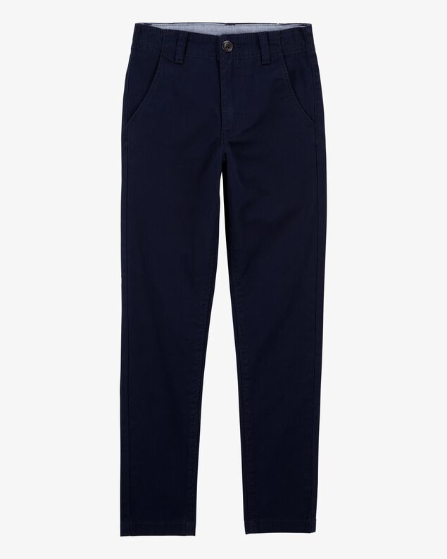 Product image 1 of Kid Slim Tapered Chino Uniform Pants - Navy