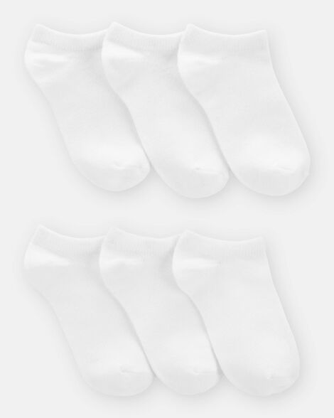 kid 6-pack no-show socks