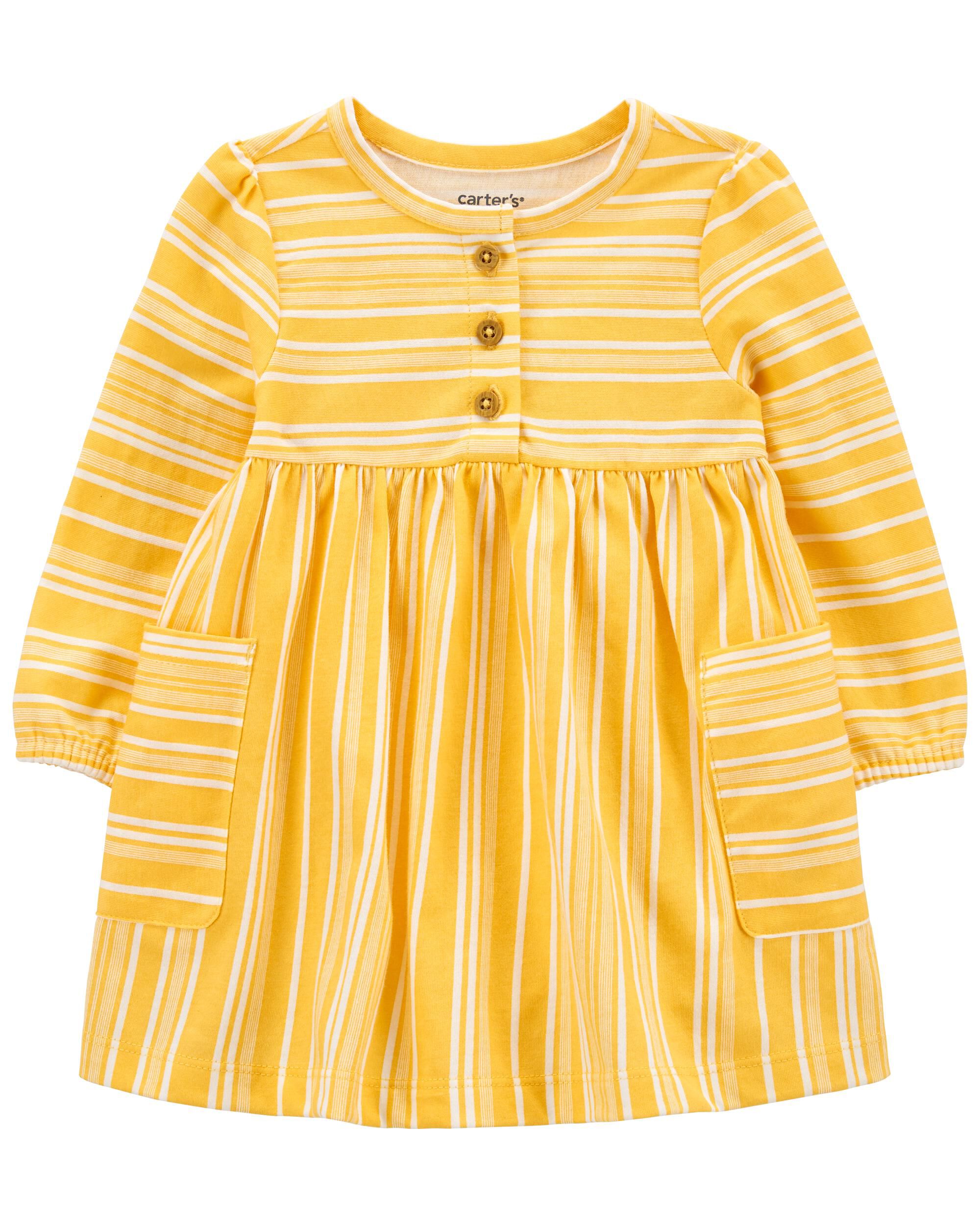 Carters striped shirt dress outlet