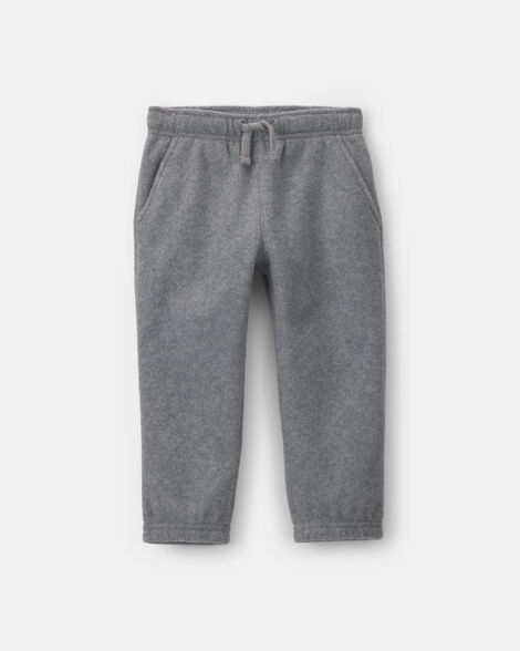 toddler boy fleece pants - grey