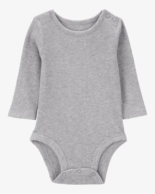 Product image 1 of Baby Waffle Knit Long-Sleeve Bodysuit