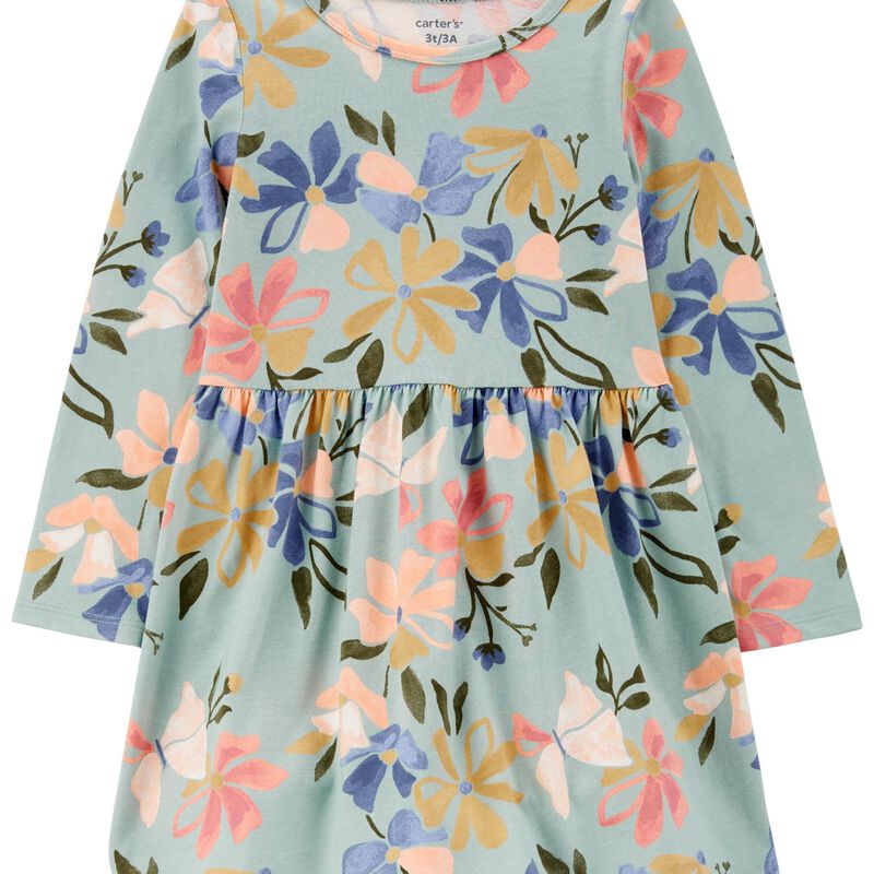 Multi Floral Jersey Dress | carters.com
