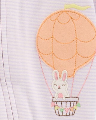Product image 2 of Baby Hot Air Balloon Bunny 2-Way Zip Cotton Sleep & Play Pajamas
