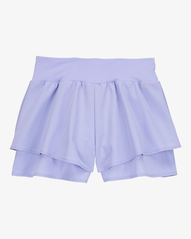 Product image 2 of Kid Flowy Layered Flip Short - Purple