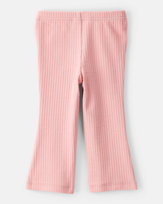 Product image 2 of Baby Girl Cotton Flare Leggings - Pink