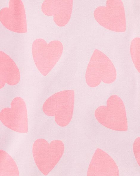 Product image 2 of Kid 4-Piece Rainbow Heart 100% Snug Fit Cotton Pajamas - Pink