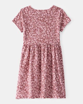 Product image 2 of Kid Floral Short-Sleeve Dress - Pink