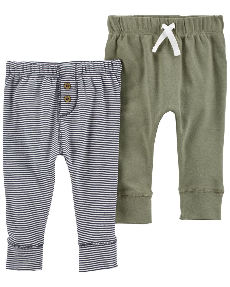 Baby Multi 2-Pack Cotton Pants | carters.com