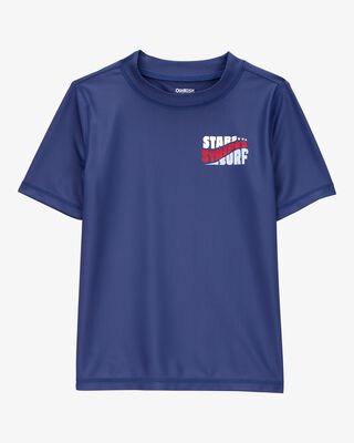 Product image 1 of Kid Fourth of July Short Sleeve Rashguard - Navy