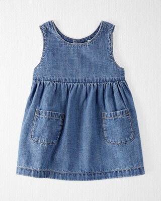 Vestido Gap Kids De Mezclilla Con 5% Algodón Reciclado Niña Azul