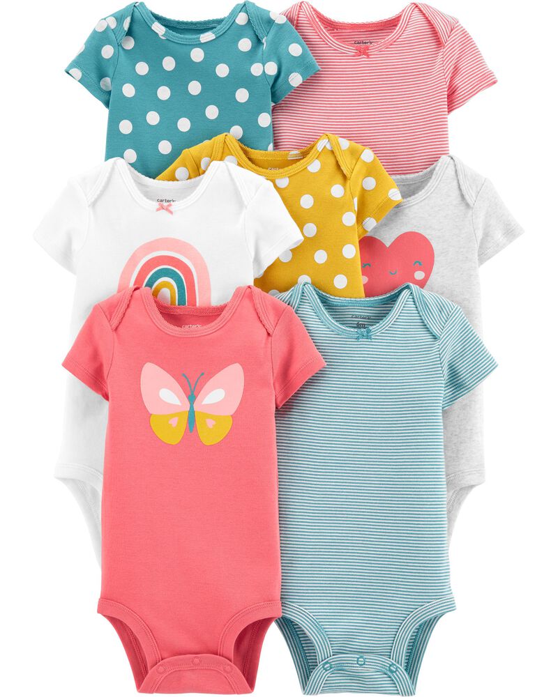 Baby Multi 7 Pack Rainbow Original Bodysuits Carters Com