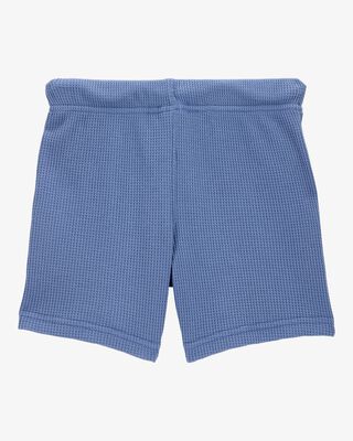 Product image 2 of Toddler Waffle Knit Drawstring Shorts -Blue
