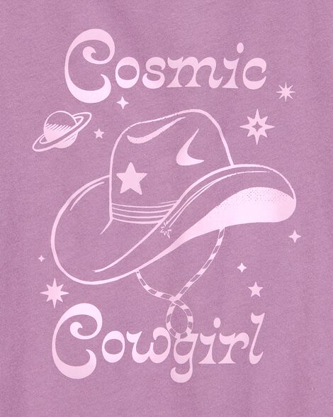  Product image 2 of Kid Cosmic Cowgirl Short-Sleeve Graphic Tee - Purple