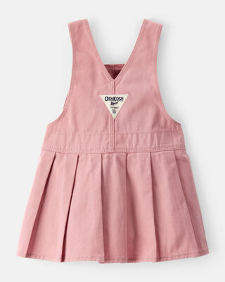 Product image 2 of Baby Pleated 100% Cotton Jumper Dress - Pink