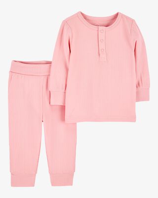 Product image 1 of Baby 2-Piece PurelySoft Outfit Set - Pink