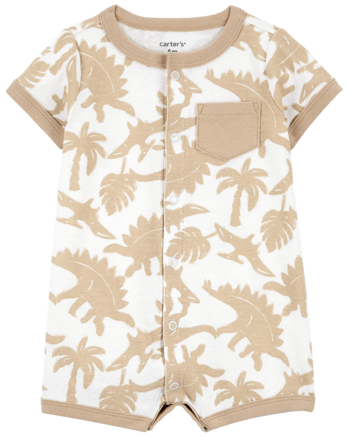 Baby Dinosaur Snap-Up Cotton Romper - Carter