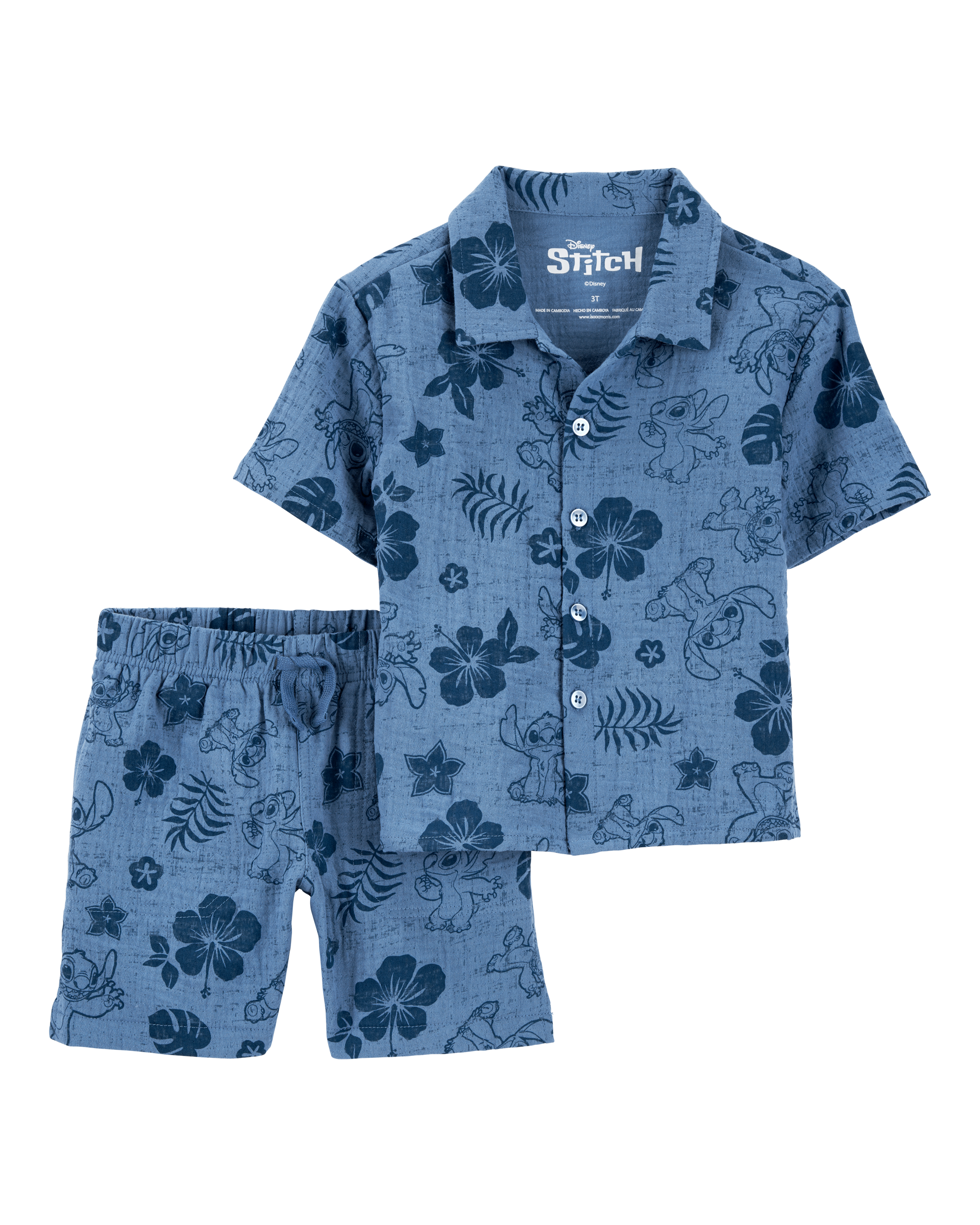 Toddler Boy Disney© Lilo & Stitch 2-Piece Gauze Outfit Set