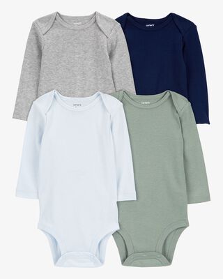 Product image 1 of Baby 4-Pack Long-Sleeve Original Bodysuits