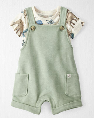 Product image 1 of Baby 2-Piece Organic Cotton Shortall Set