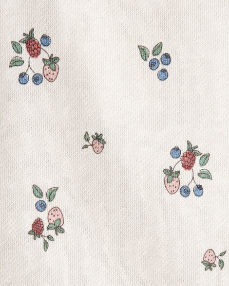 Product image 3 of Baby Girl Organic Cotton French Terry Sweatshirt in Berry Blossom Print