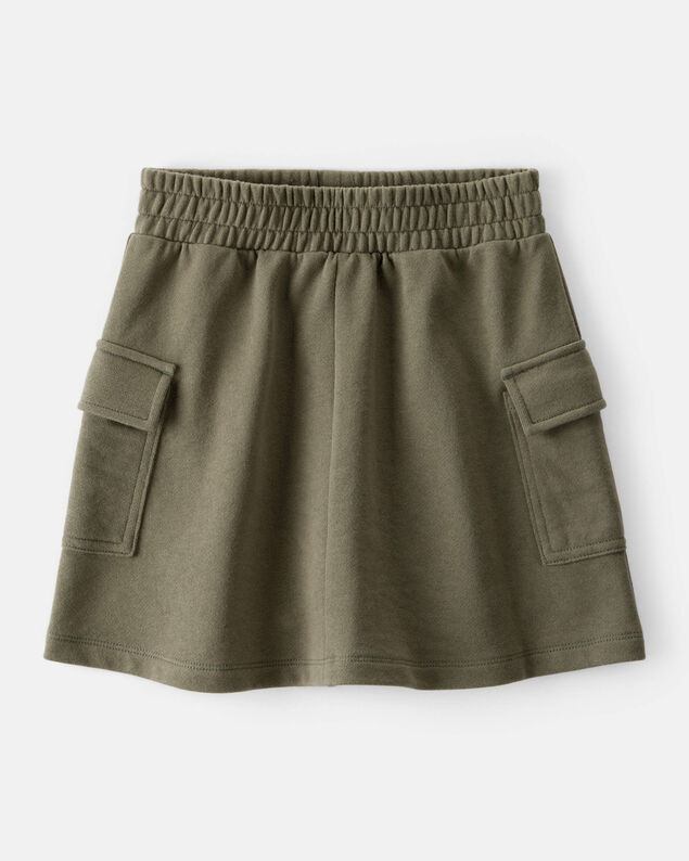 Product image 1 of Girls French Terry Cargo Skort - Green