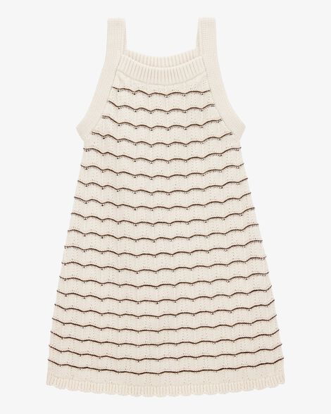 Product image 1 of Toddler Striped Crotchet Knit Tank Dress