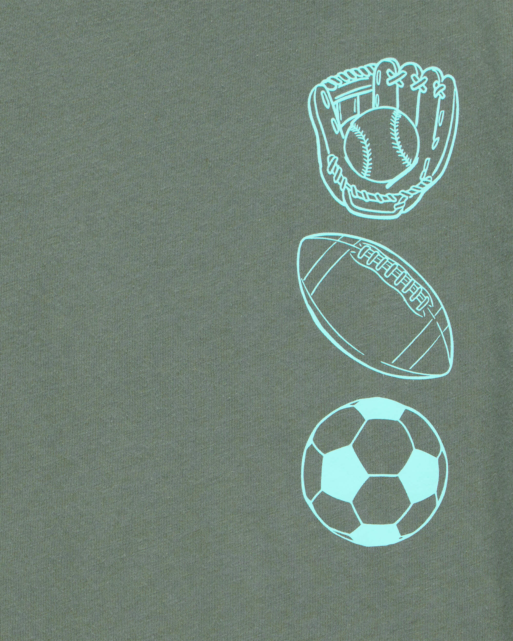 Boys Sports MVP Graphic Tee - Olive