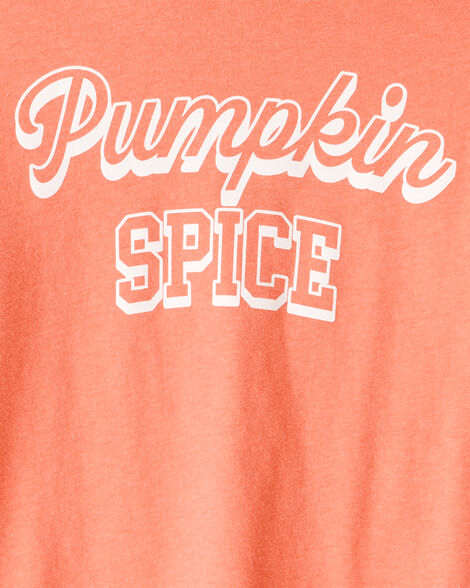 Product image 2 of Girls Pumpkin Spice Short-Sleeve Graphic Tee - Orange
