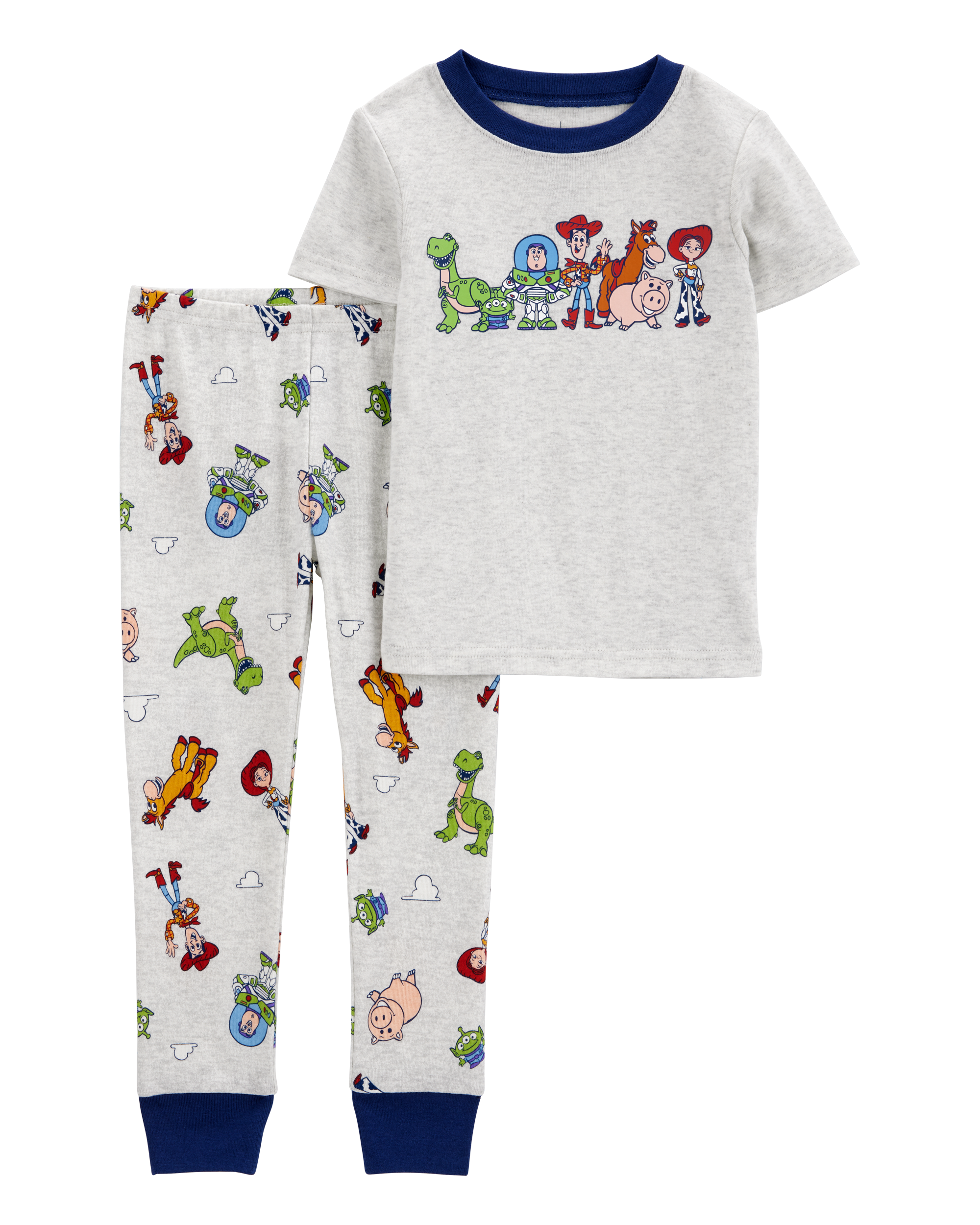 Toddler Boy Toy Story Snug Fit Cotton 2-Piece Pajamas - Heather