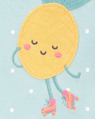 Product image 2 of Baby 1-Piece Pineapple 100% Snug Fit Cotton Footie Pajamas