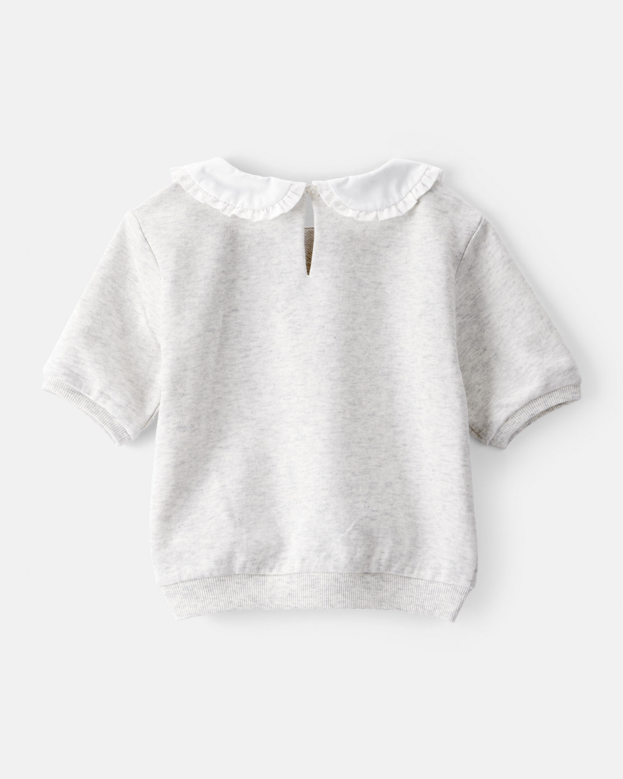 Toddler Girl Cherry French Terry Short-Sleeve Graphic Tee - White