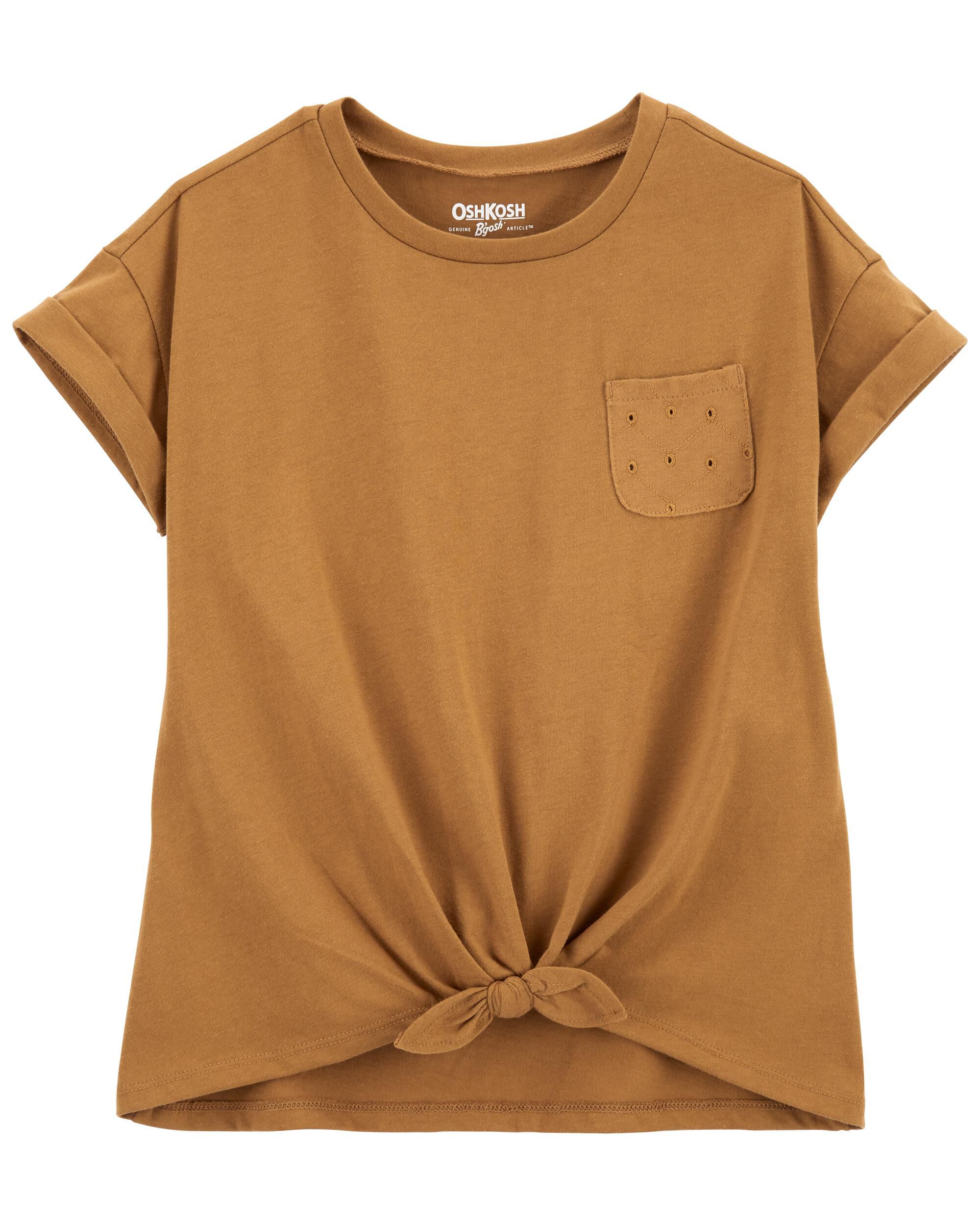 Carter's baby toddler girl eyelet lace short sleeve tee top t-shirt pink 