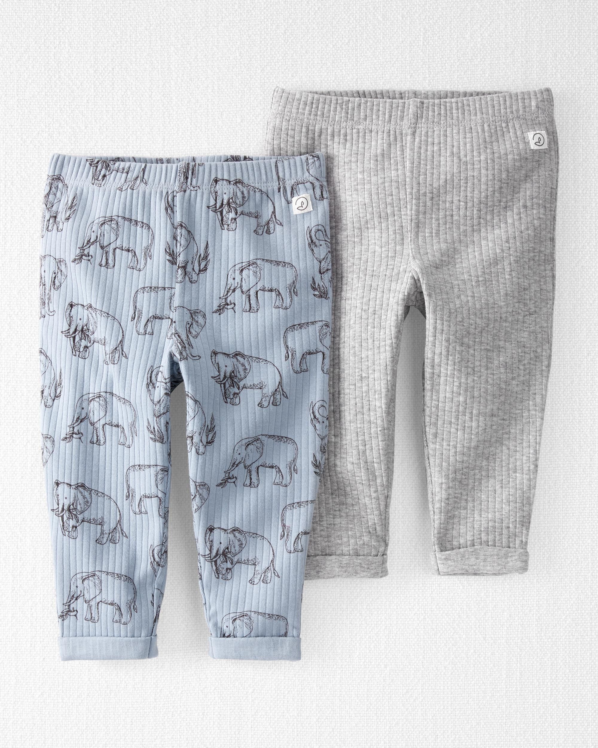 2-Pack Organic Cotton Rib Pants