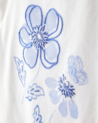 Product image 2 of Toddler Short-Sleeve Fashion Top - White