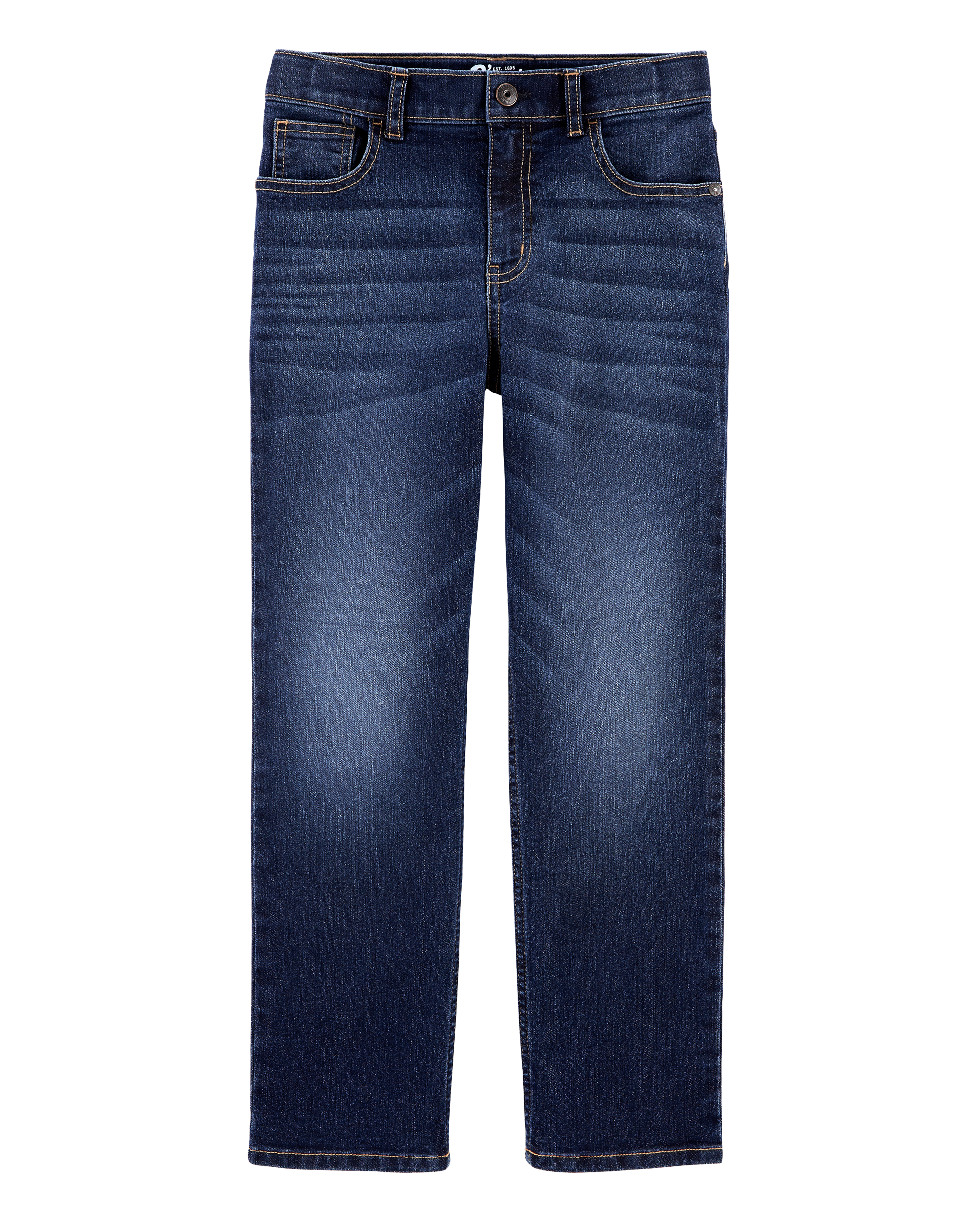 Kid Dark Wash Husky-Fit Classic Jeans