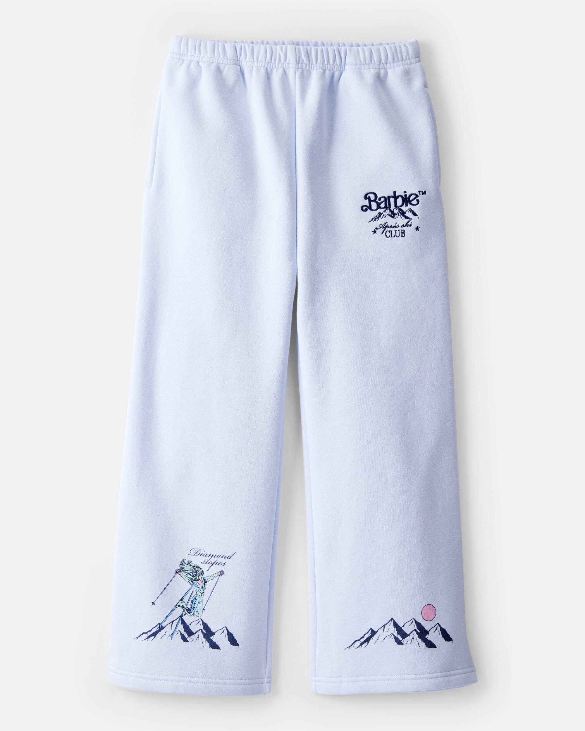 Girls Barbie Ski Sweatpants - Blue