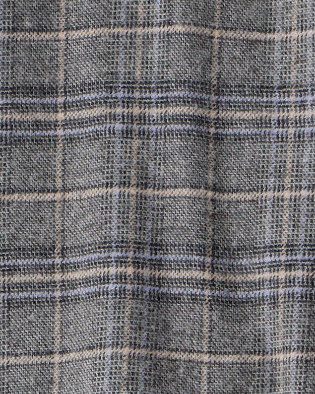 Product image 2 of Girls Plaid Cotton Long-Sleeve Fashion Jacket - Grey