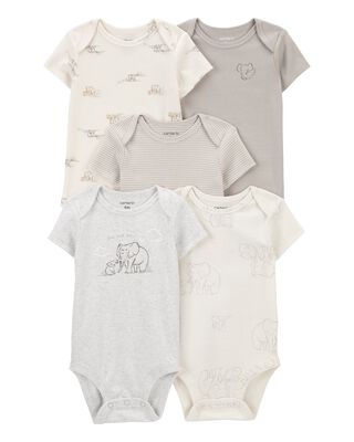 Product image 2 of Baby 9-Piece Short-Sleeve Bodysuits & Pull-On Pants Set